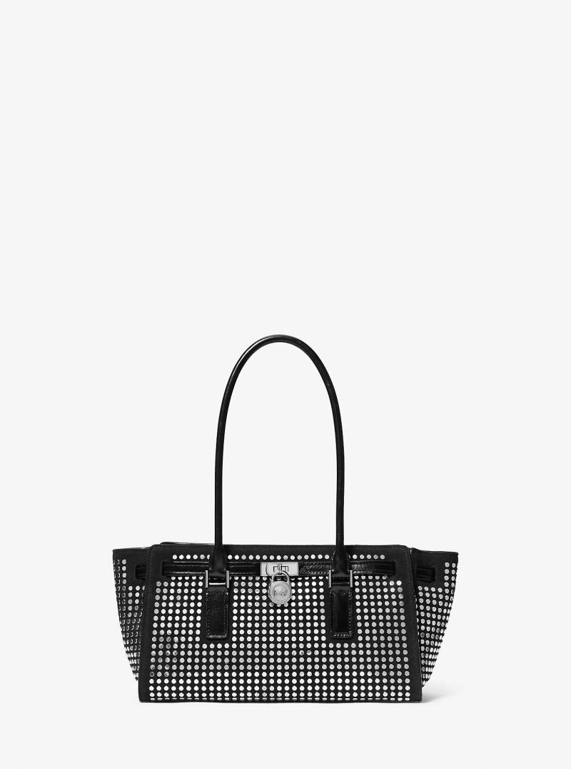 MK Henkeltasche Hamilton Moderne Small Aus Wildleder Mit Nieten - Schwarz - Michael Kors MK Henkeltasche Hamilton Moderne Small Aus Wildleder Mit Nieten - Schwarz - Michael Kors von MICHAEL Michael Kors