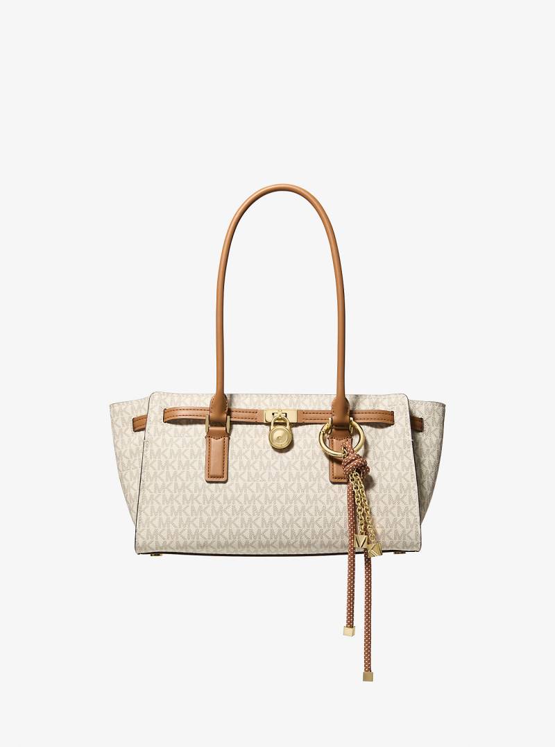 MK Henkeltasche Hamilton Moderne Small Mit Signature-Logomuster - Natur - Michael Kors von MICHAEL Michael Kors