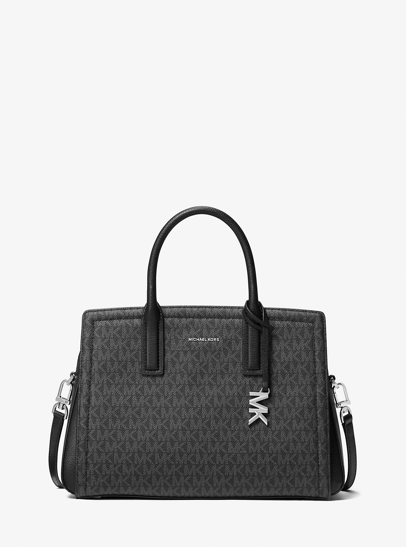 MK Henkeltasche Laila Medium Mit Signature-Logomuster - Schwarz - Michael Kors von MICHAEL Michael Kors