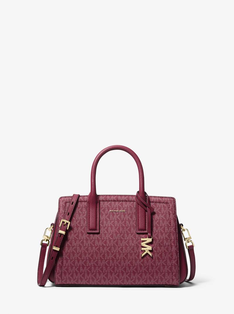 MK Henkeltasche Laila Small Mit Signature-Logomuster - Lila - Michael Kors von MICHAEL Michael Kors