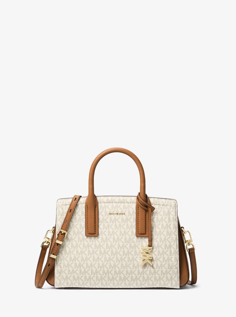 MK Henkeltasche Laila Small Mit Signature-Logomuster - Natur - Michael Kors von MICHAEL Michael Kors