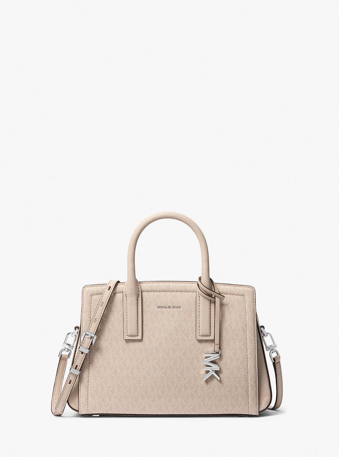 MK Henkeltasche Laila Small Mit Signature-Logomuster - Natur - Michael Kors von MICHAEL Michael Kors