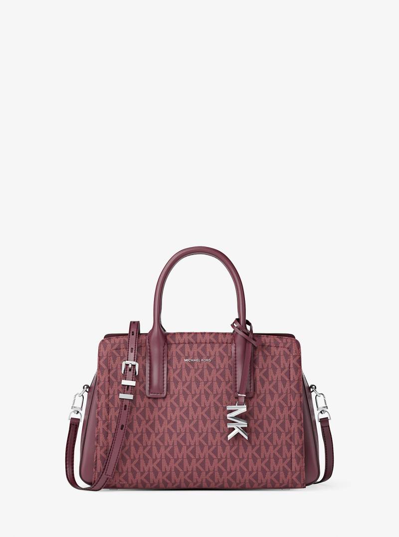 MK Henkeltasche Laila Small Mit Signature-Logomuster - Rot - Michael Kors von MICHAEL Michael Kors