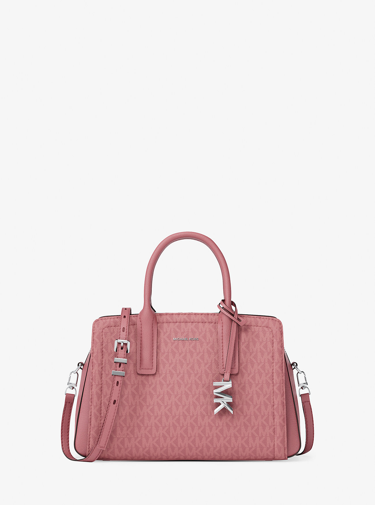 MK Henkeltasche Laila Small Mit Signature-Logomuster - Rot - Michael Kors von MICHAEL Michael Kors