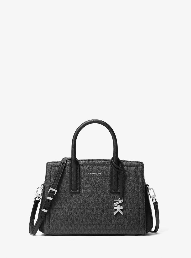 MK Henkeltasche Laila Small Mit Signature-Logomuster - Schwarz - Michael Kors von MICHAEL Michael Kors