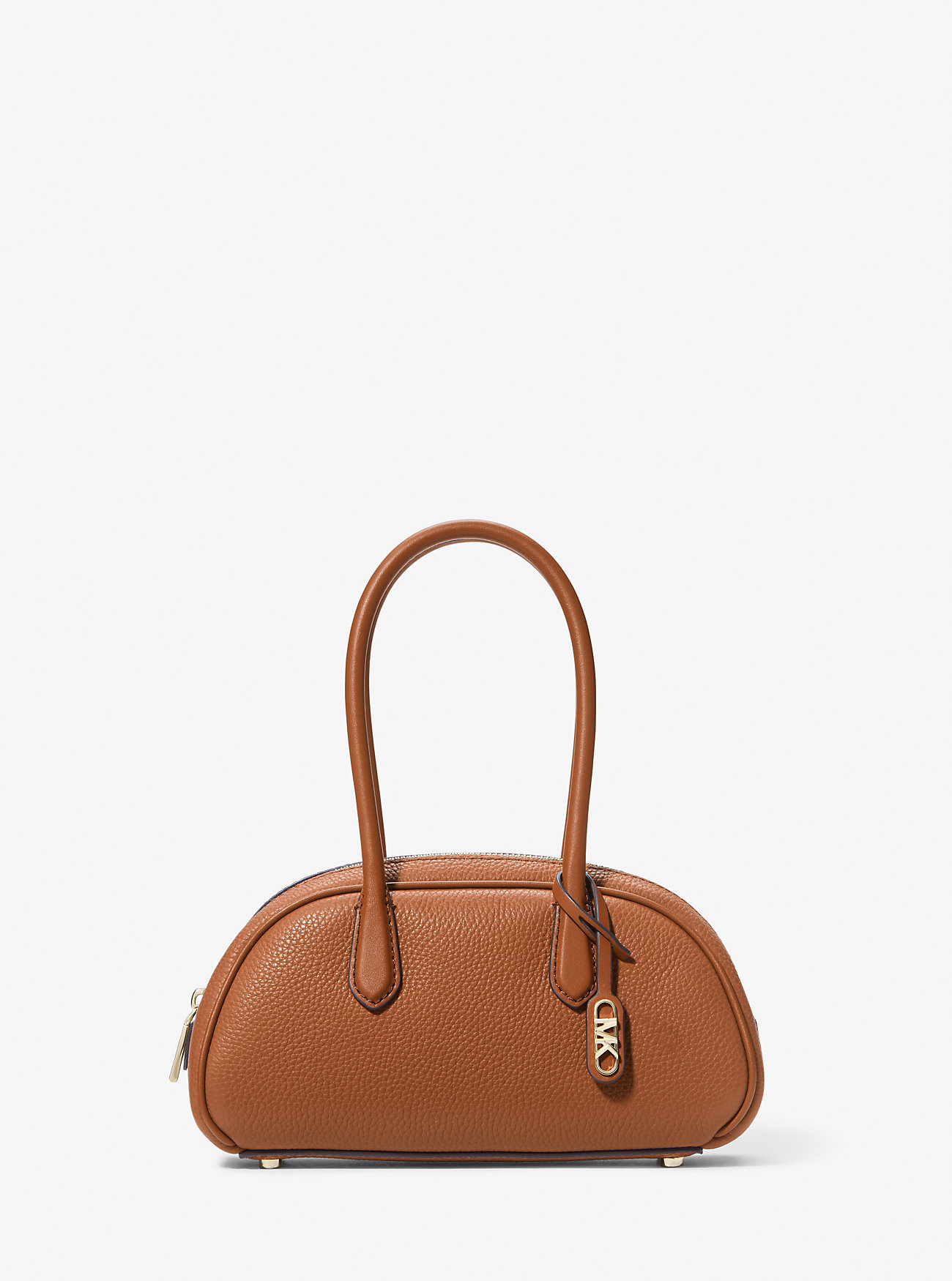 MK Henkeltasche Lulu Small Aus Gekrispeltem Leder - Braun - Michael Kors von MICHAEL Michael Kors