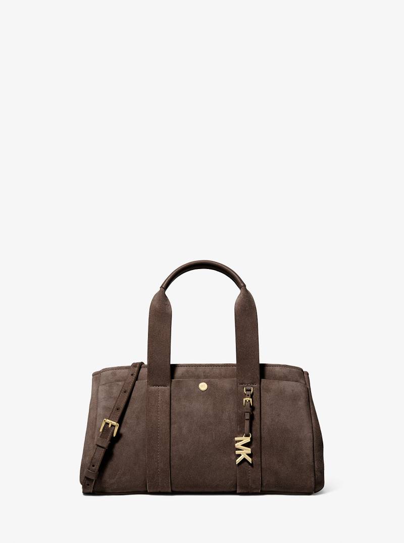MK Henkeltasche Romee Small Aus Wildleder - Braun - Michael Kors von MICHAEL Michael Kors