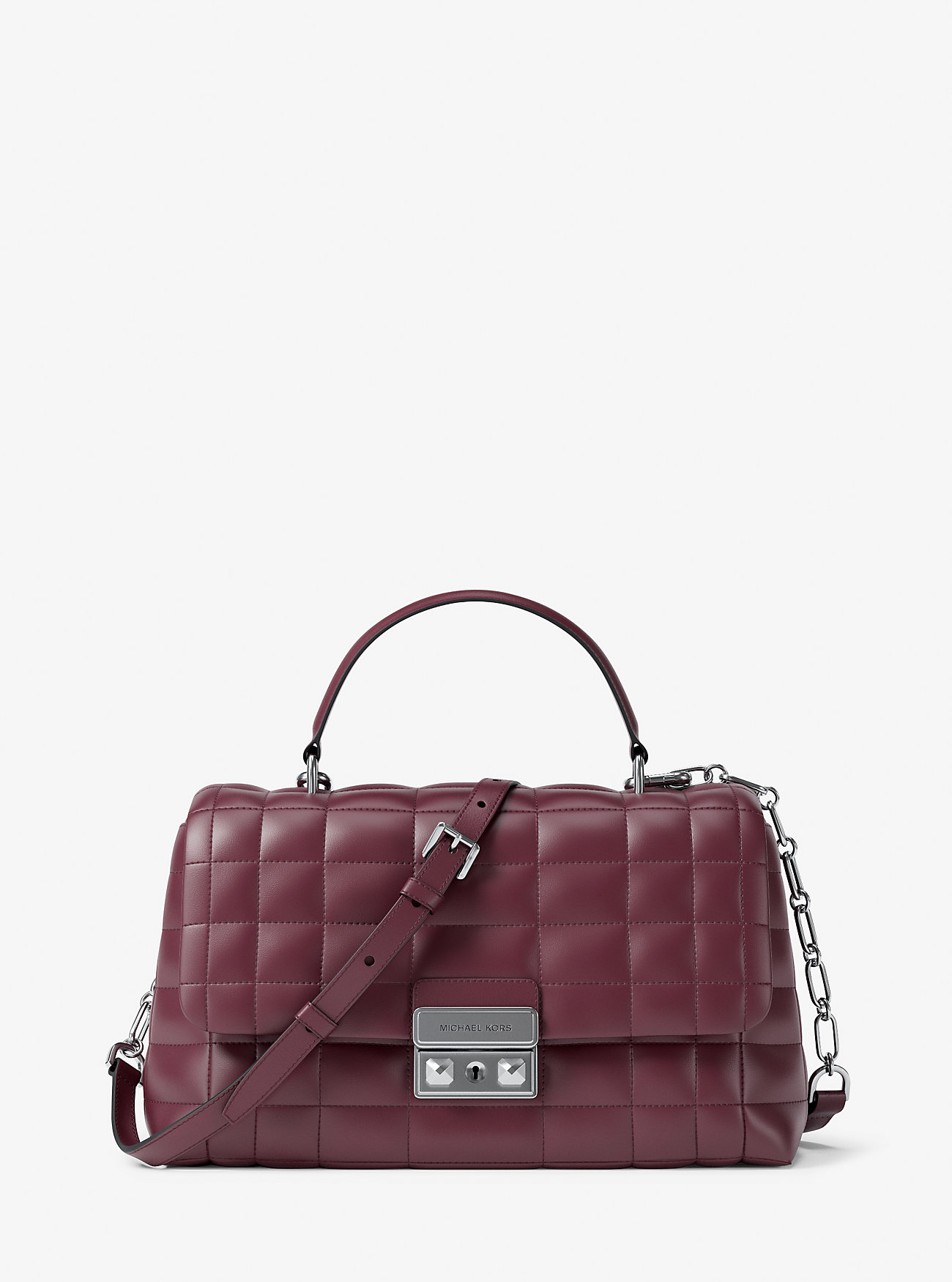 MK Henkeltasche Tribeca Medium Aus Abgestepptem Leder - Rot - Michael Kors von MICHAEL Michael Kors