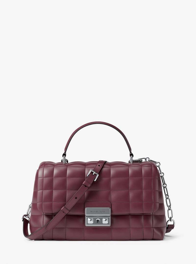 MK Henkeltasche Tribeca Medium Aus Abgestepptem Leder - Rot - Michael Kors von MICHAEL Michael Kors
