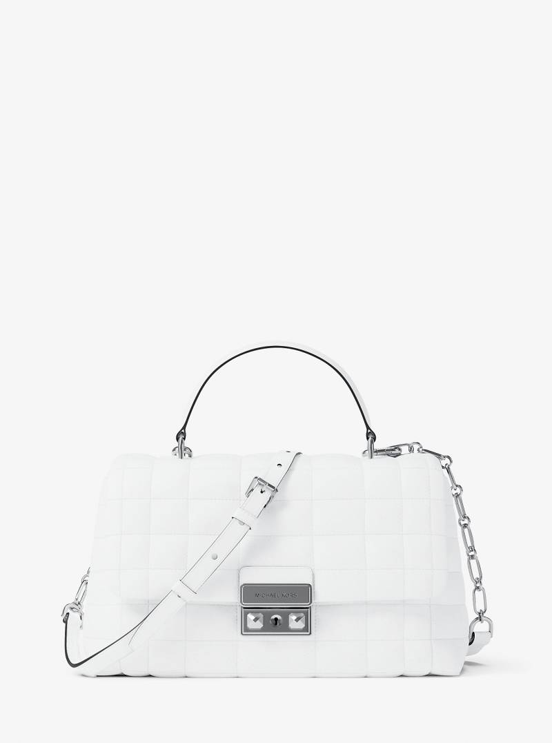 MK Henkeltasche Tribeca Medium Aus Abgestepptem Leder - Weiss - Michael Kors von MICHAEL Michael Kors