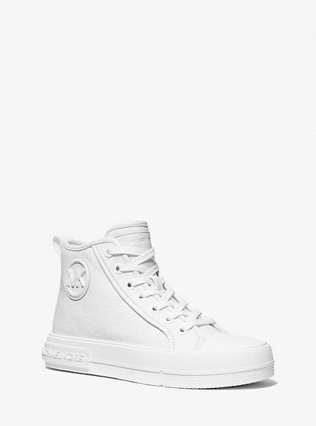 MK Hi-Top-Sneaker Evy Aus Canvas - Weiss - Michael Kors von MICHAEL Michael Kors