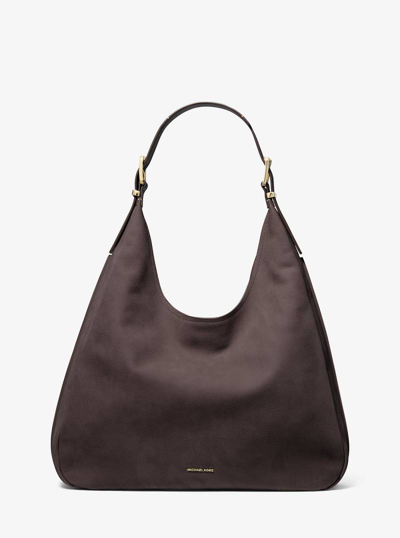 MK Hobo Bag Nolita Large Aus Nubukleder - Braun - Michael Kors von MICHAEL Michael Kors