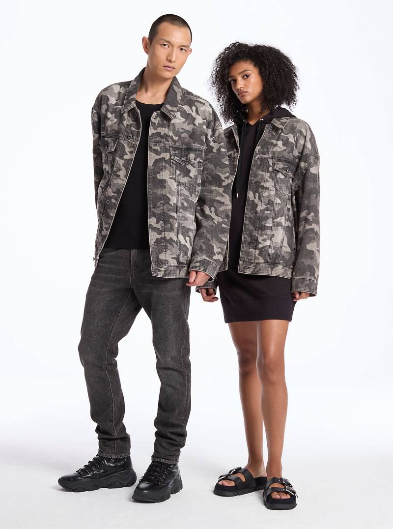 MK Jeansjacke Mit Camouflagemuster - Grau - Michael Kors von MICHAEL Michael Kors