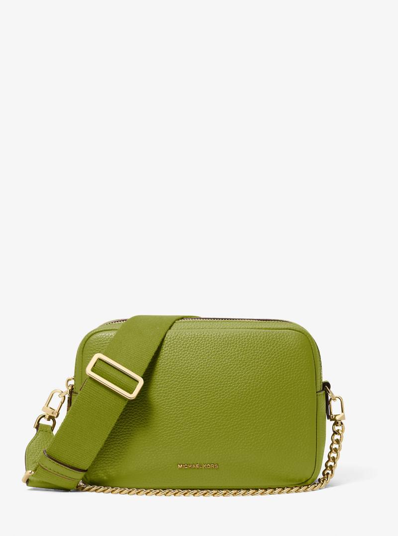 MK Kameratasche Bryant Medium Aus Gekrispeltem Leder - Grün - Michael Kors von MICHAEL Michael Kors