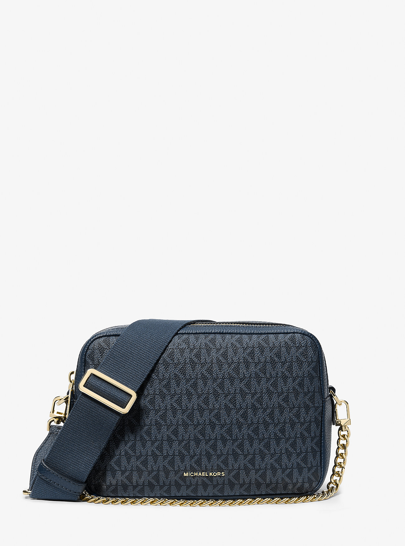 MK Kameratasche Bryant Medium Mit Signature-Logomuster - Blau - Michael Kors MK Kameratasche Bryant Medium Mit Signature-Logomuster - Blau - Michael Kors von MICHAEL Michael Kors