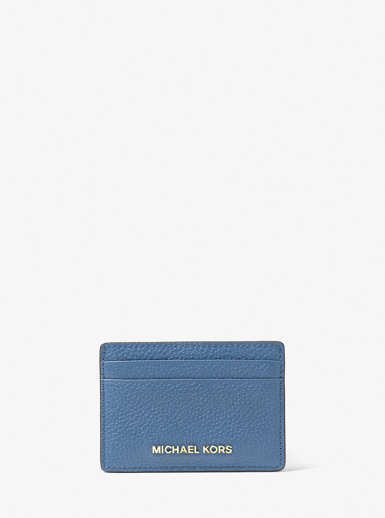 MK Kartenetui Aus Gekrispeltem Leder - Blau - Michael Kors MK Kartenetui Aus Gekrispeltem Leder - Blau - Michael Kors von MICHAEL Michael Kors
