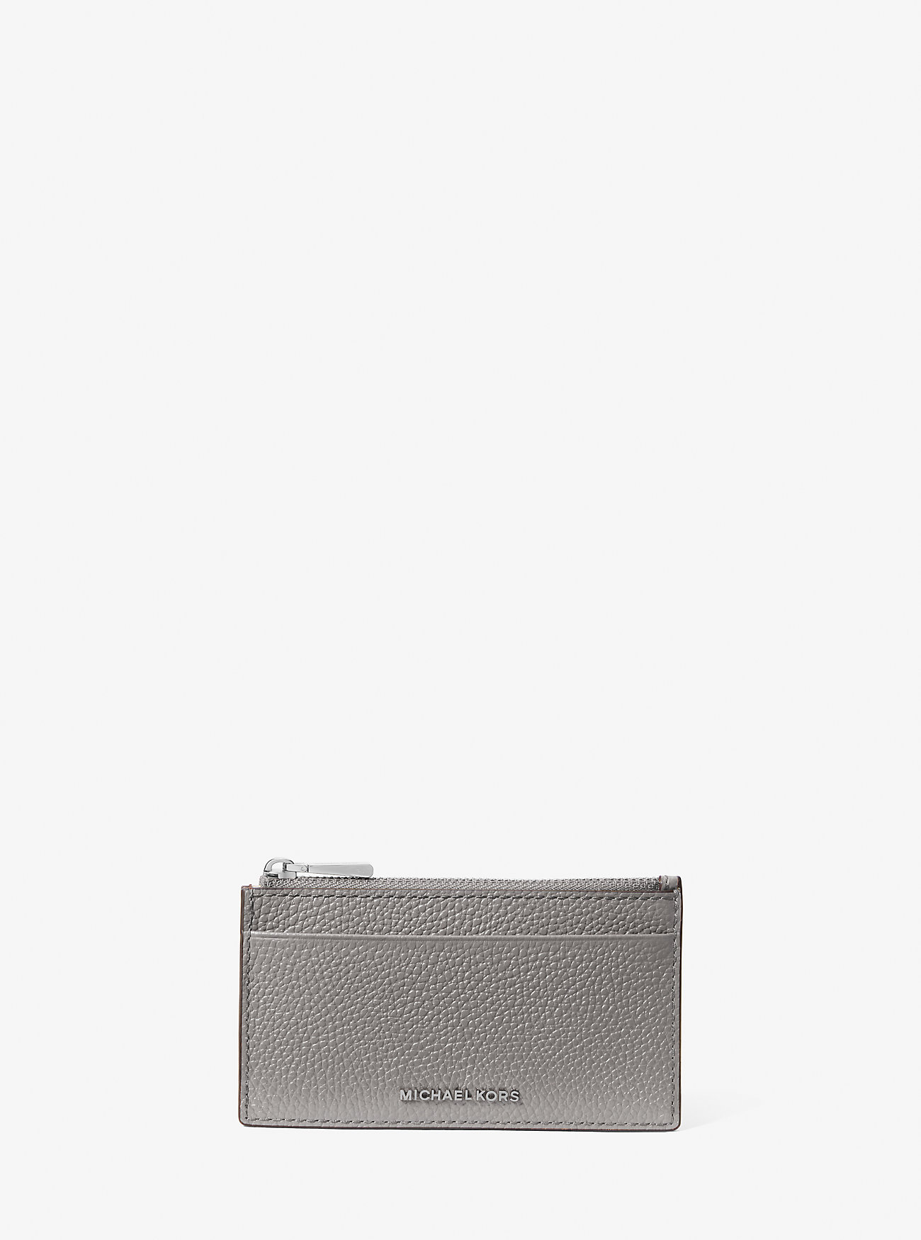 MK Kartenetui Jet Set Small Aus Gekrispeltem Leder - Grau - Michael Kors von MICHAEL Michael Kors
