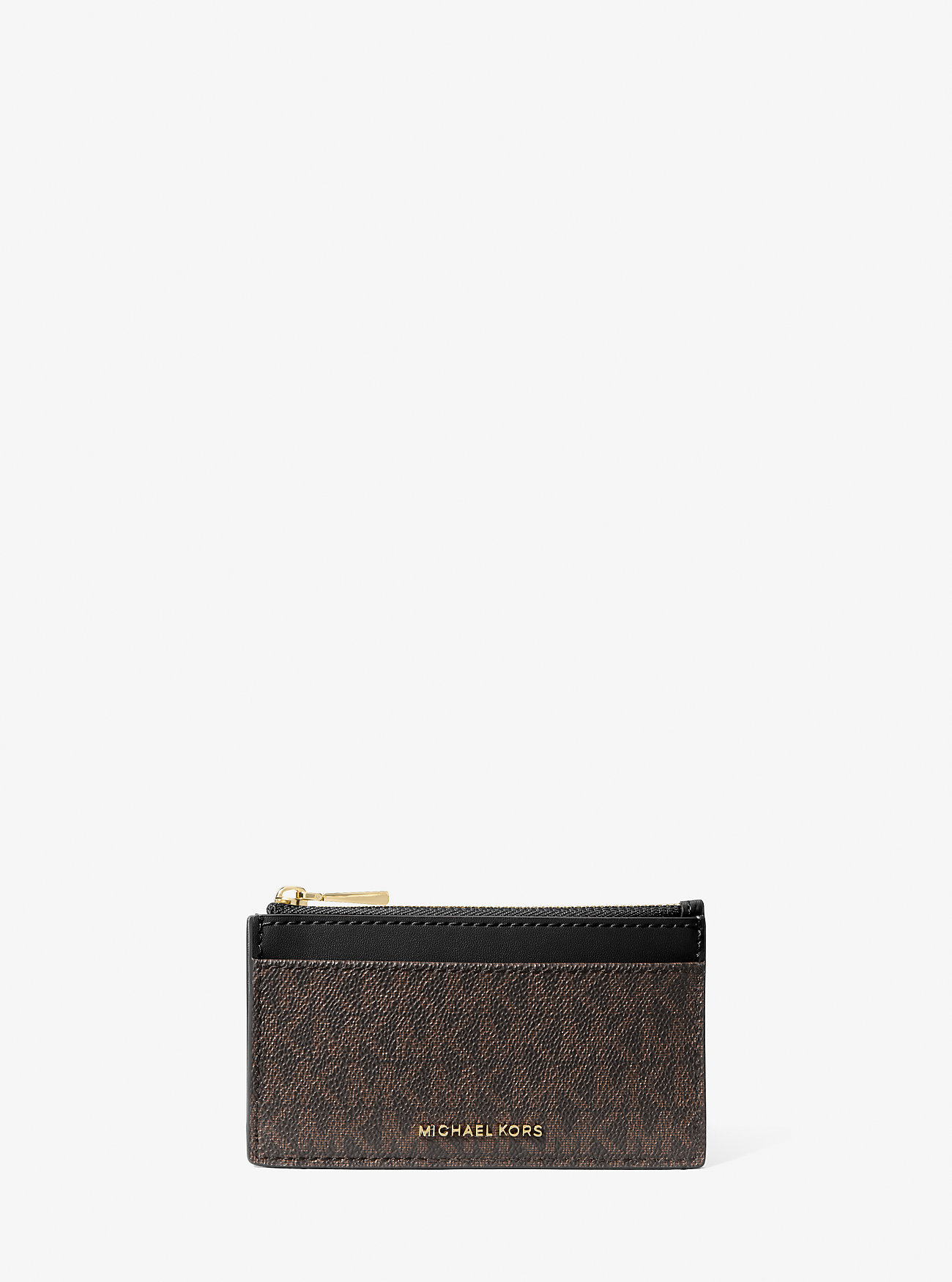 MK Kartenetui Jet Set Small Mit Signature-Logomuster - Braun - Michael Kors von MICHAEL Michael Kors
