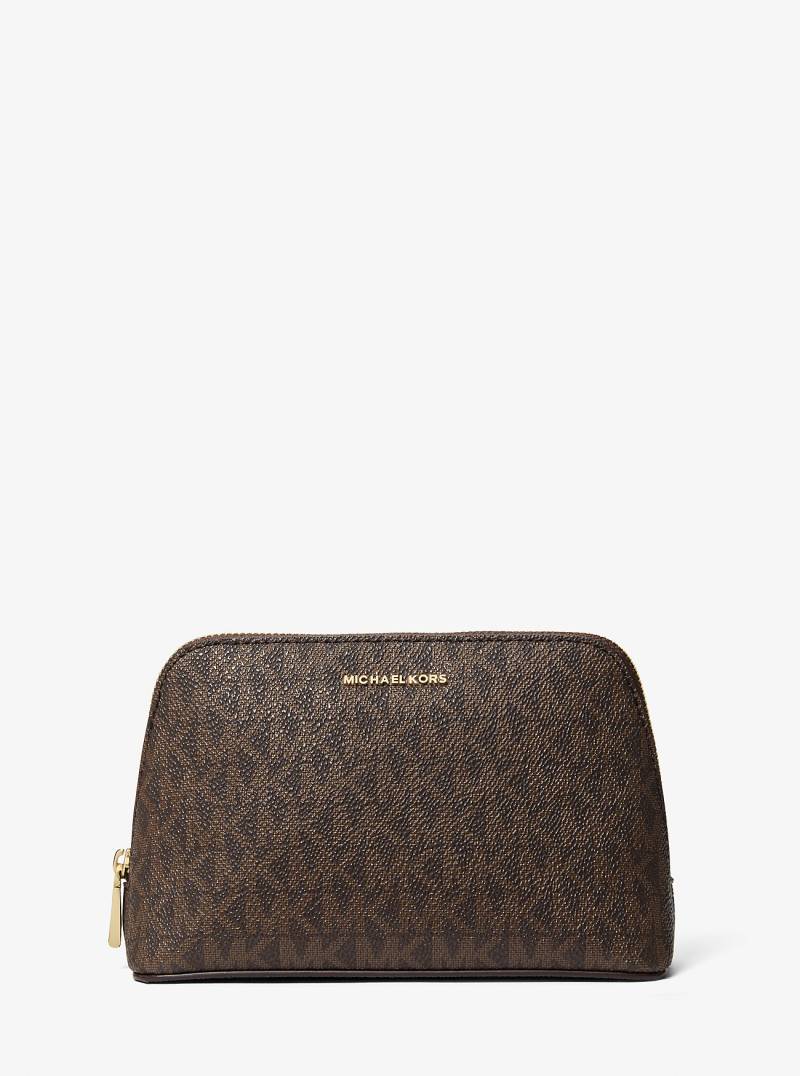 MK Kulturbeutel Jet Set Small Mit Signature-Logomuster - Braun - Michael Kors von MICHAEL Michael Kors