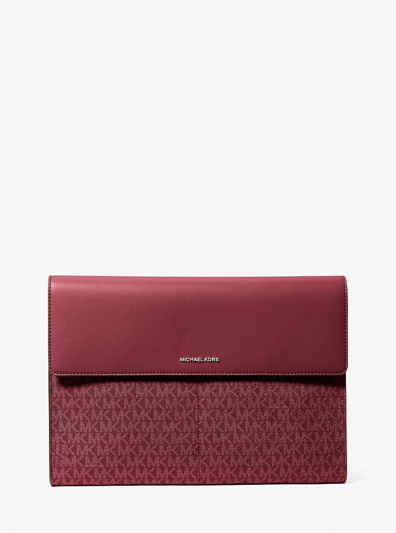 MK Laptoptasche Jet Set Mit Signature-Logomuster - Rot - Michael Kors von MICHAEL Michael Kors
