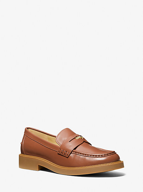 MK Loafer Eden Aus Leder - Braun - Michael Kors von MICHAEL Michael Kors