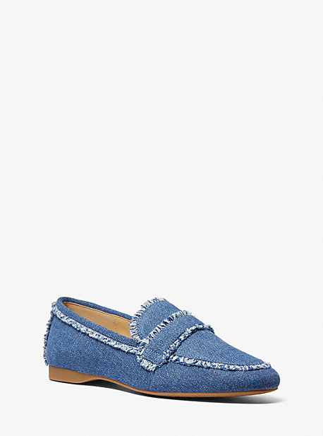 MK Loafer Regan Flex Aus Ausgefranstem Denim - Blau - Michael Kors von MICHAEL Michael Kors