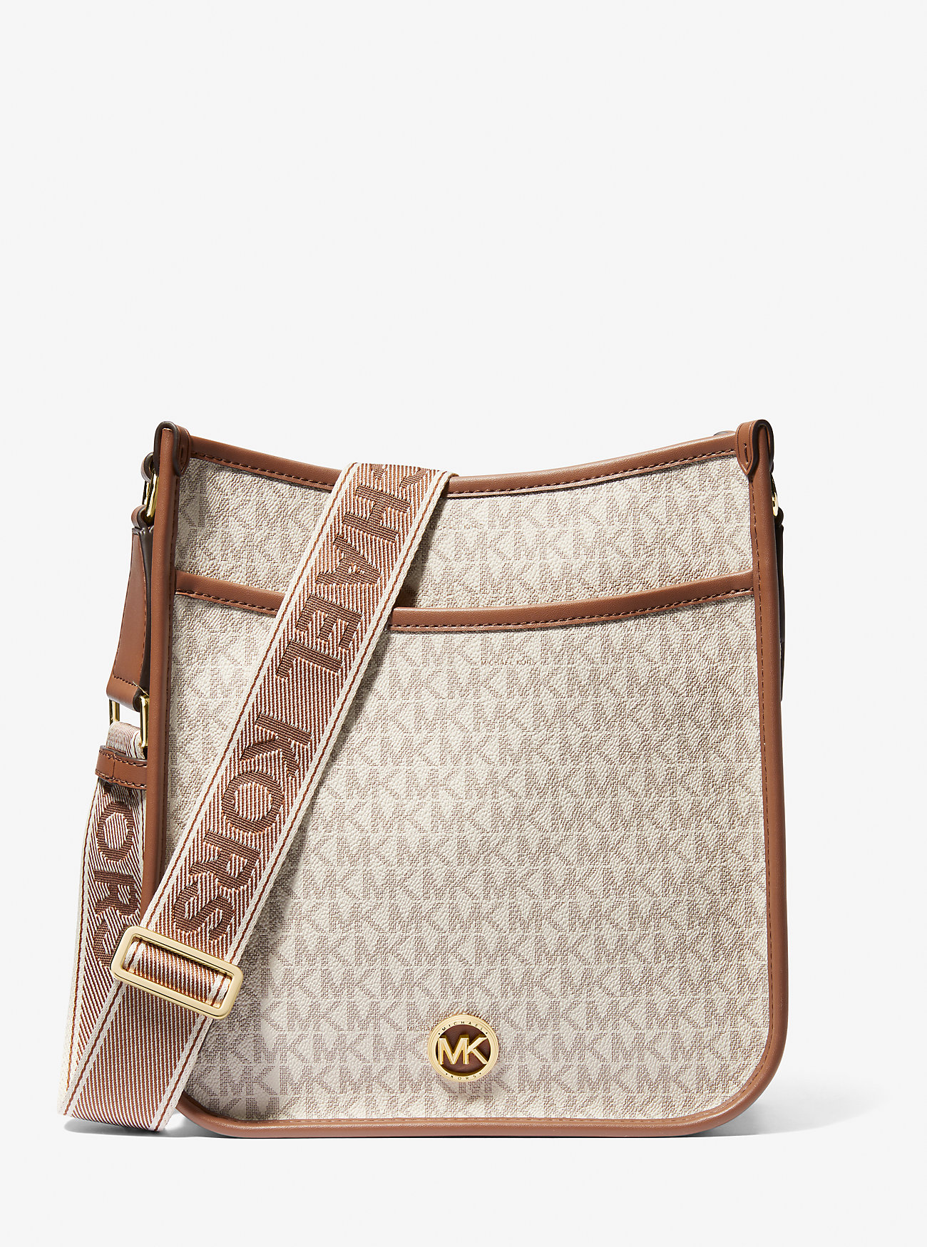 MK Messenger-Tasche Luisa Large Mit Signature-Logomuster - Natur - Michael Kors von MICHAEL Michael Kors