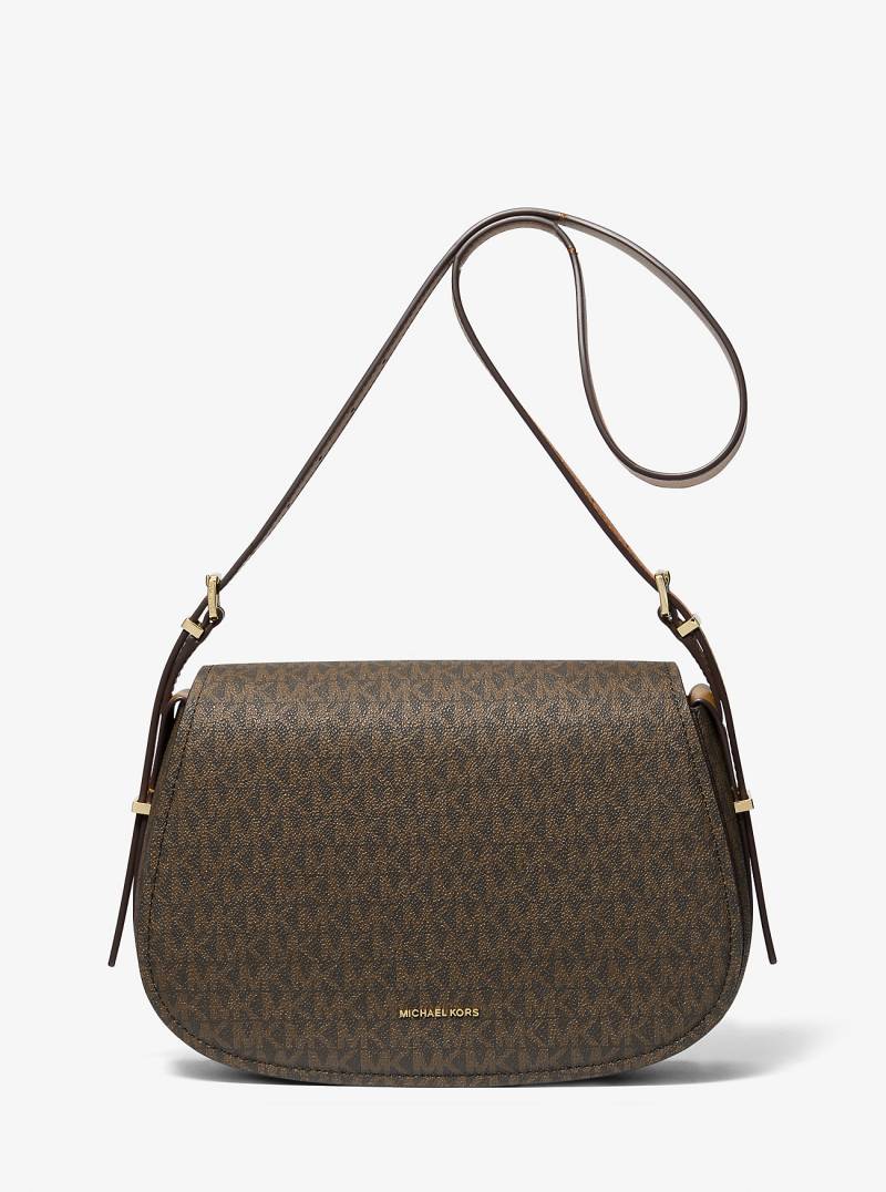 MK Messenger-Tasche Lydia Medium Mit Signature-Logomuster - Braun - Michael Kors von MICHAEL Michael Kors