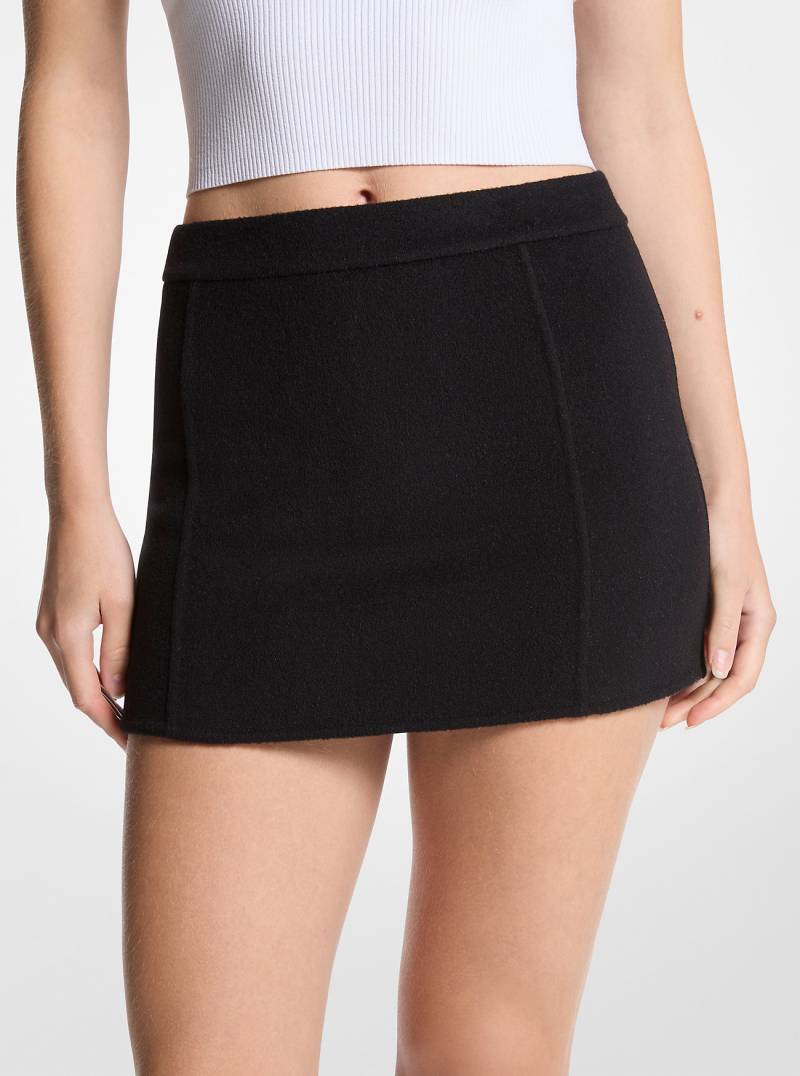 MK Minirock Aus Wollgemisch - Schwarz - Michael Kors von MICHAEL Michael Kors