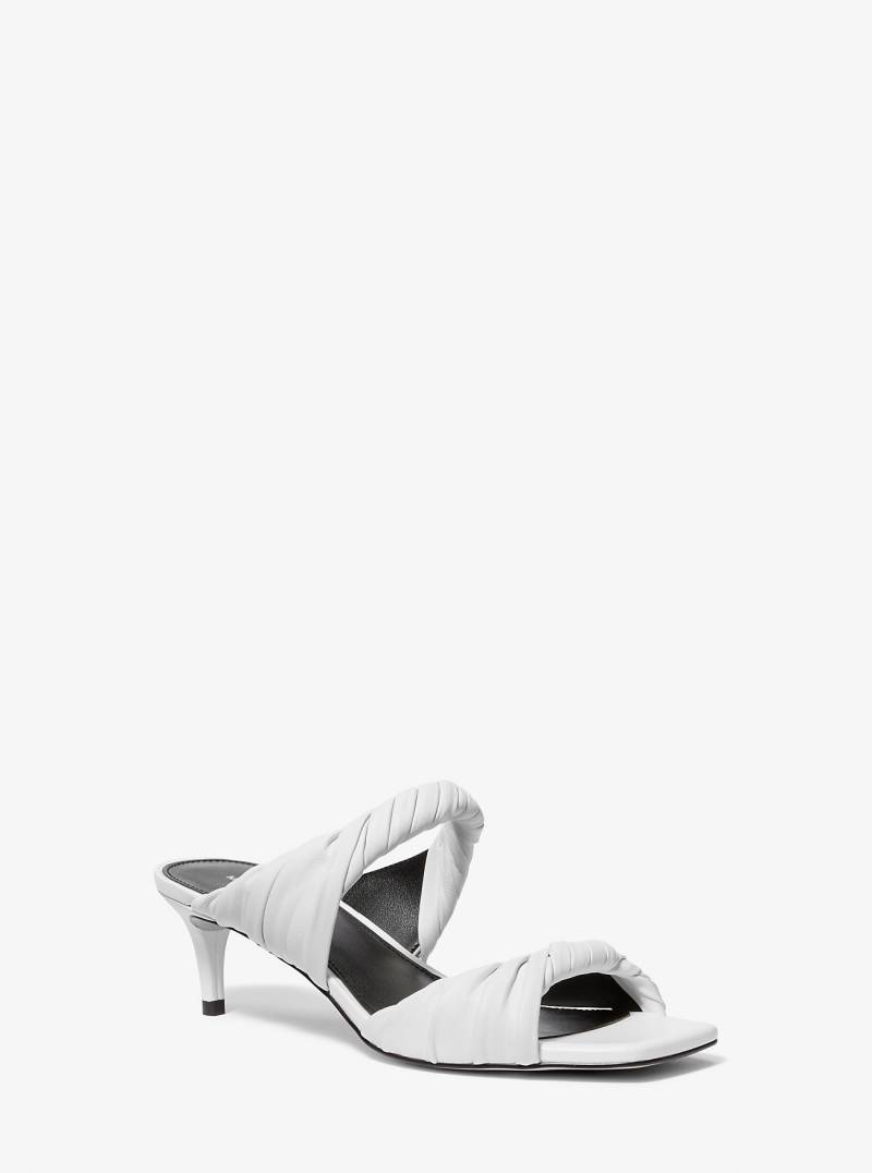 MK Mule Kiana Aus Leder - Weiss - Michael Kors von MICHAEL Michael Kors