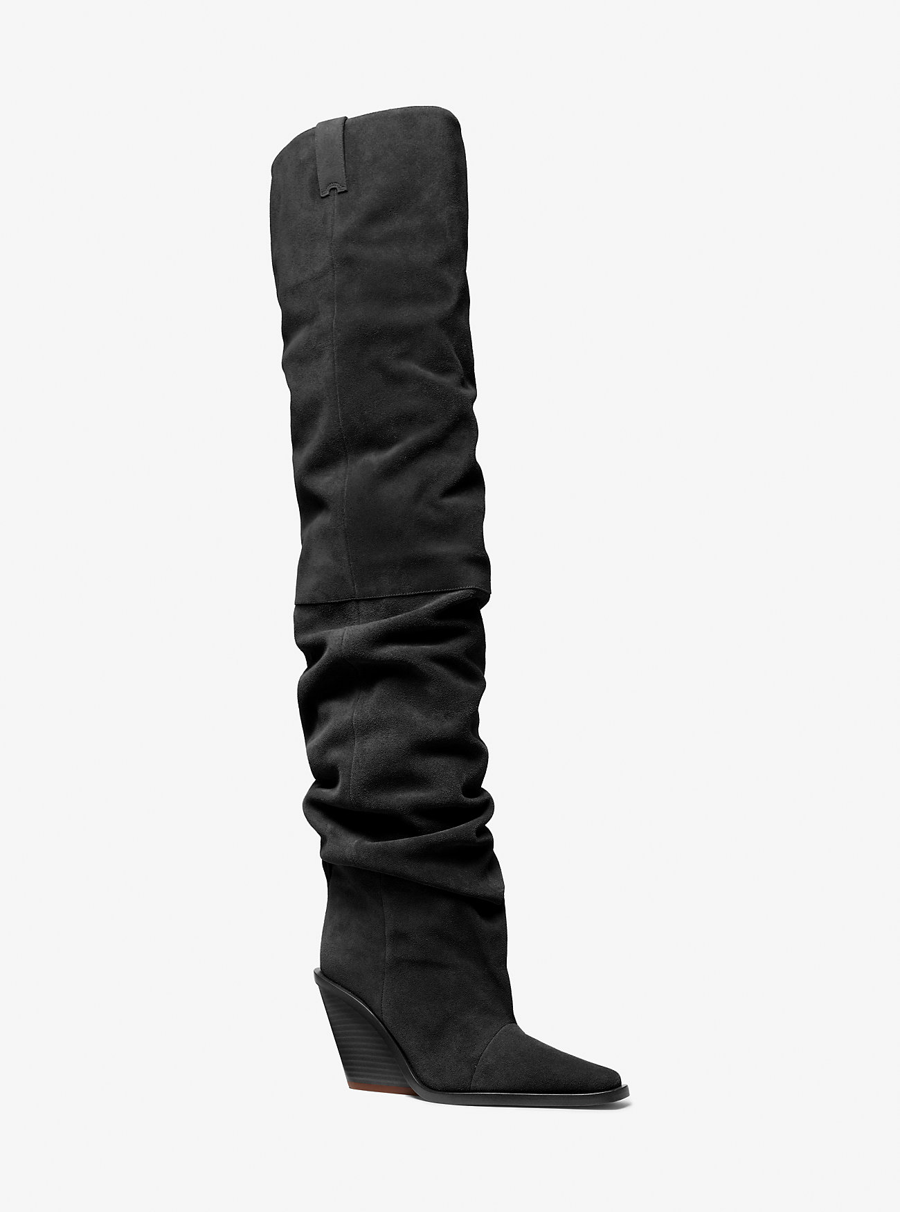 MK Overknee-Stiefel Noemie Aus Wildleder - Schwarz - Michael Kors von MICHAEL Michael Kors
