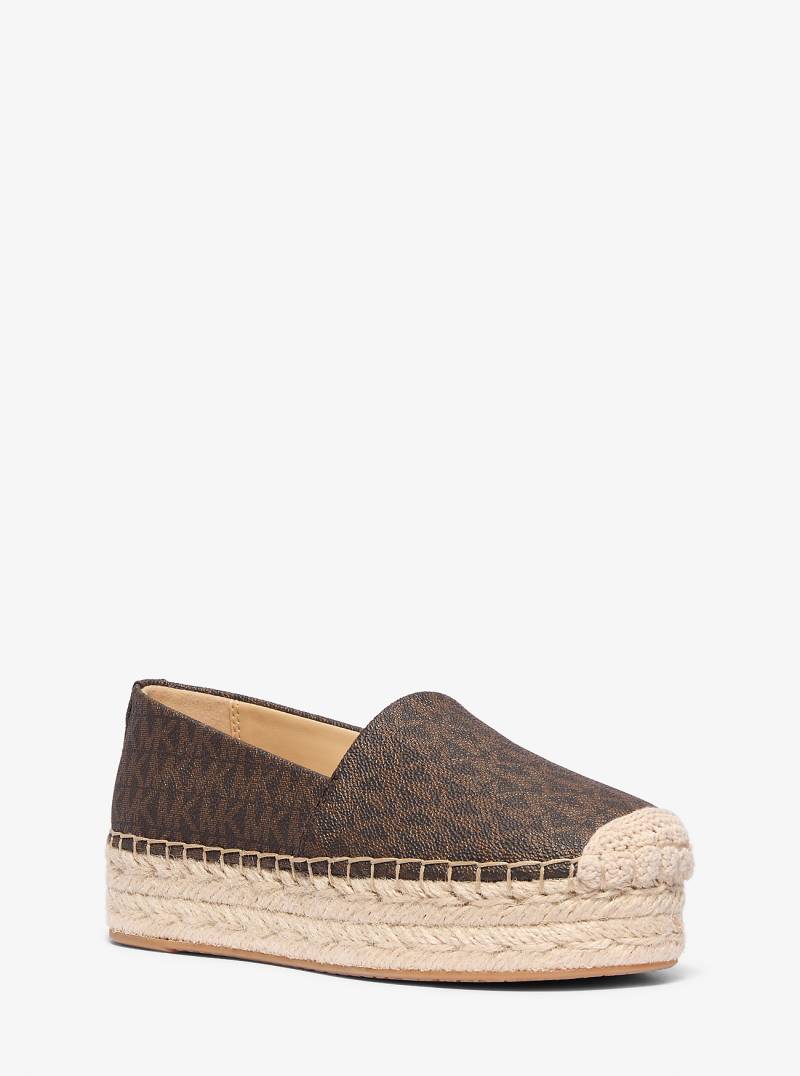 MK Plateau-Espadrille Lynn Mit Signature-Logomuster - Braun - Michael Kors von MICHAEL Michael Kors