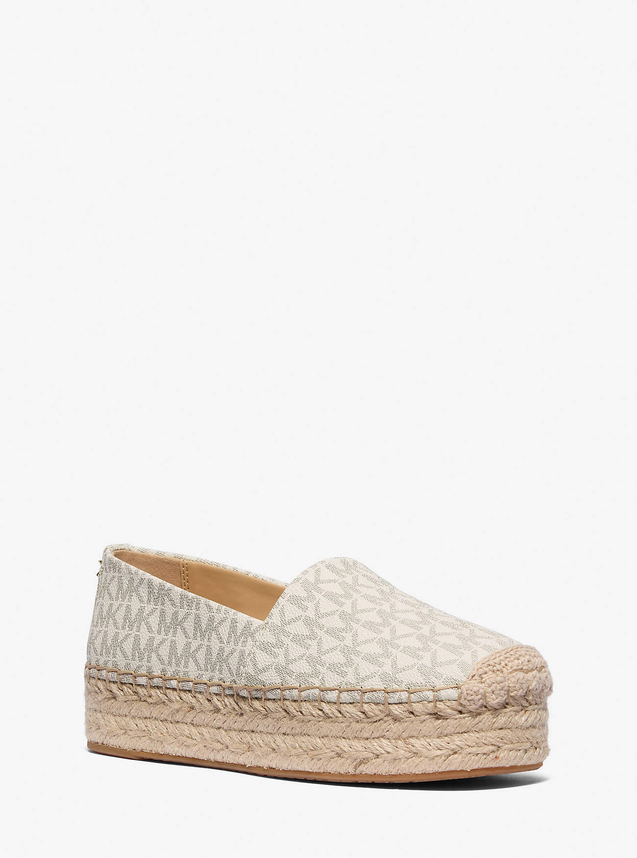 MK Plateau-Espadrille Lynn Mit Signature-Logomuster - Natur - Michael Kors MK Plateau-Espadrille Lynn Mit Signature-Logomuster - Natur - Michael Kors von MICHAEL Michael Kors