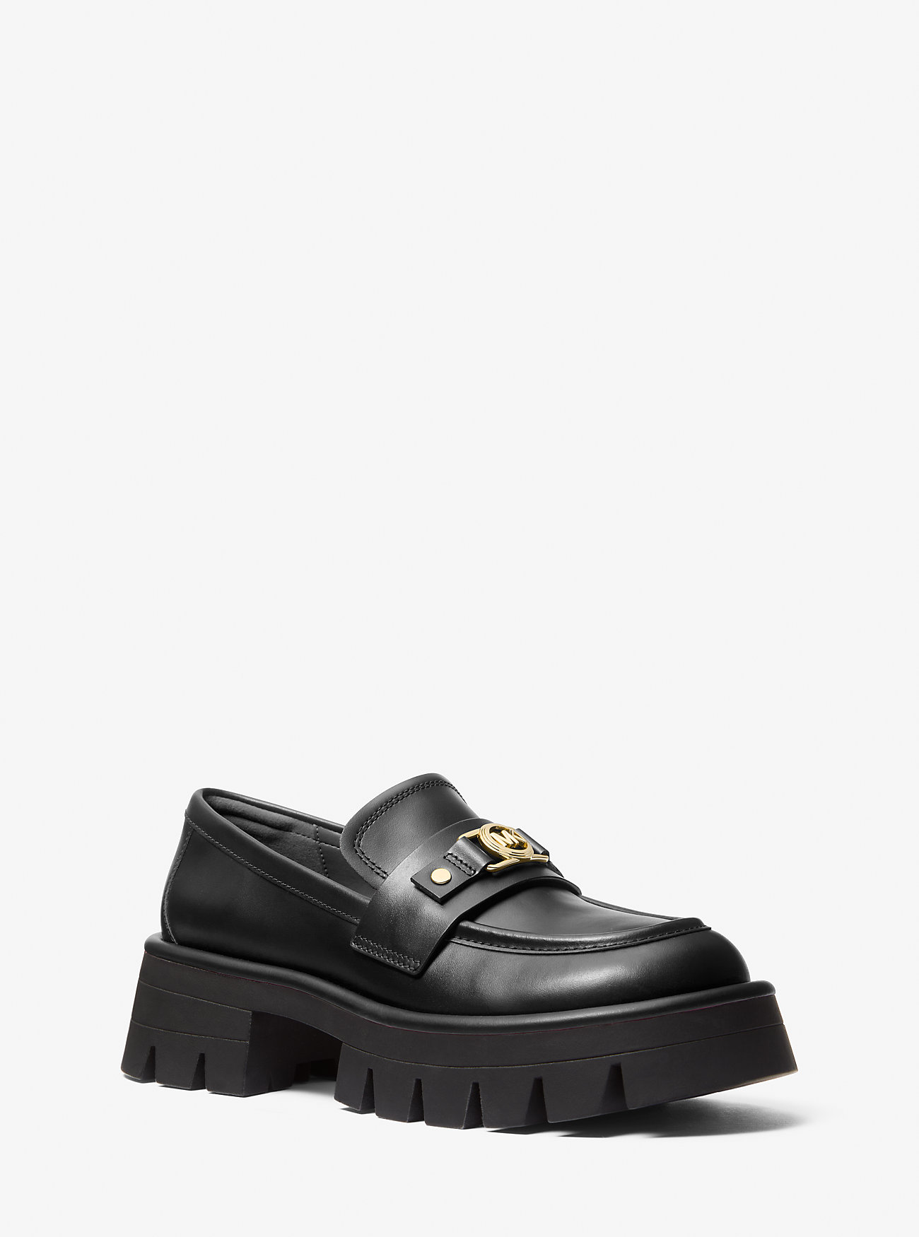 MK Plateau-Loafer Mandy Aus Leder - Schwarz - Michael Kors von MICHAEL Michael Kors