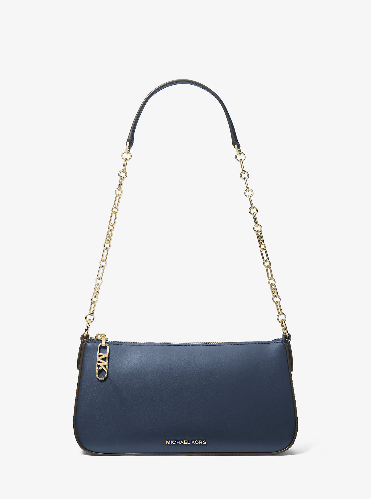 MK Pochette Empire Medium Aus Leder Mit Kette - Blau - Michael Kors MK Pochette Empire Medium Aus Leder Mit Kette - Blau - Michael Kors von MICHAEL Michael Kors