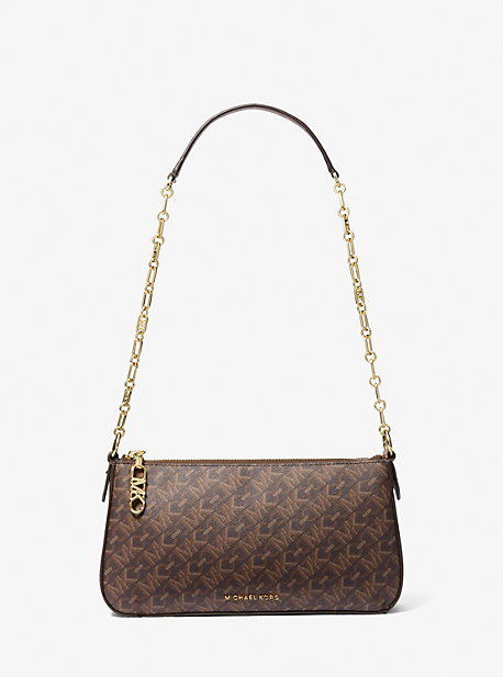 MK Pochette Empire Medium Mit Kette - Braun - Michael Kors von MICHAEL Michael Kors