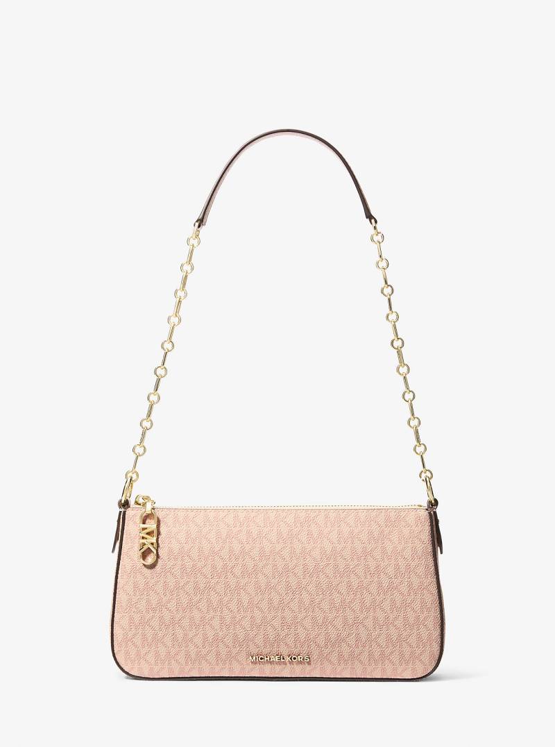 MK Pochette Empire Medium Mit Signature-Logomuster Und Kette - Rosa - Michael Kors von MICHAEL Michael Kors