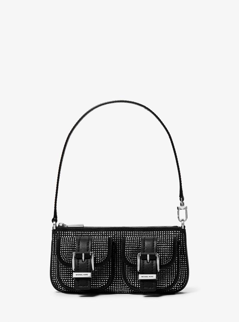 MK Pochette Zoe Small Aus Wildleder Mit Verzierung - Schwarz - Michael Kors von MICHAEL Michael Kors