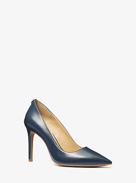 MK Pumps Alina Flex Aus Leder - Blau - Michael Kors von MICHAEL Michael Kors