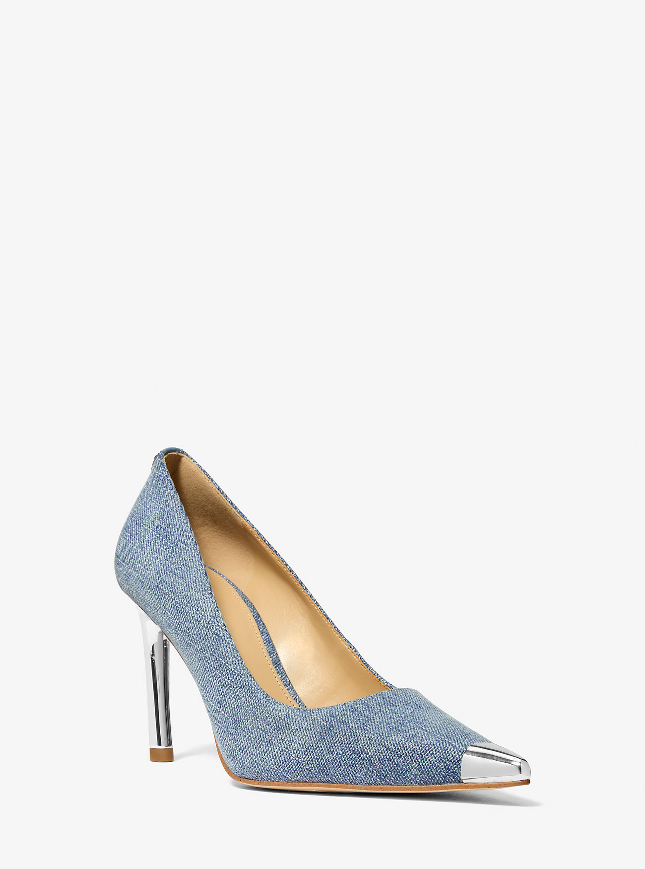 MK Pumps Kasia Aus Denim - Weiss - Michael Kors von MICHAEL Michael Kors