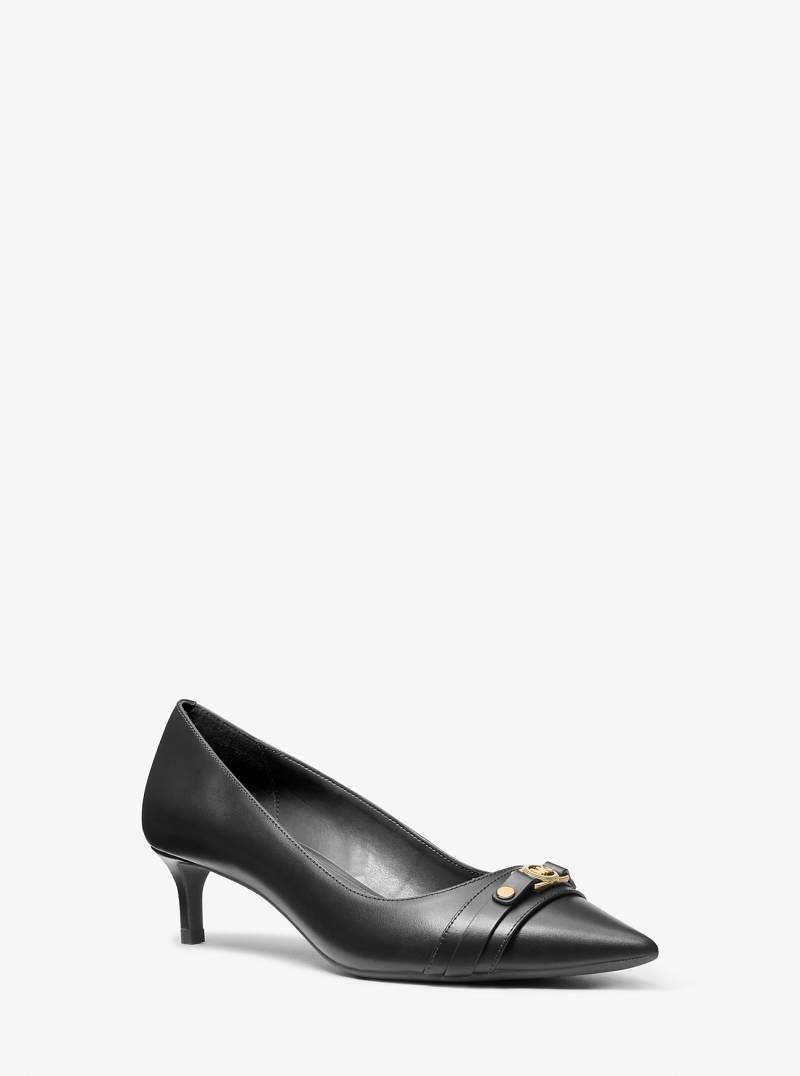 MK Pumps Mandy Flex Aus Leder - Schwarz - Michael Kors von MICHAEL Michael Kors