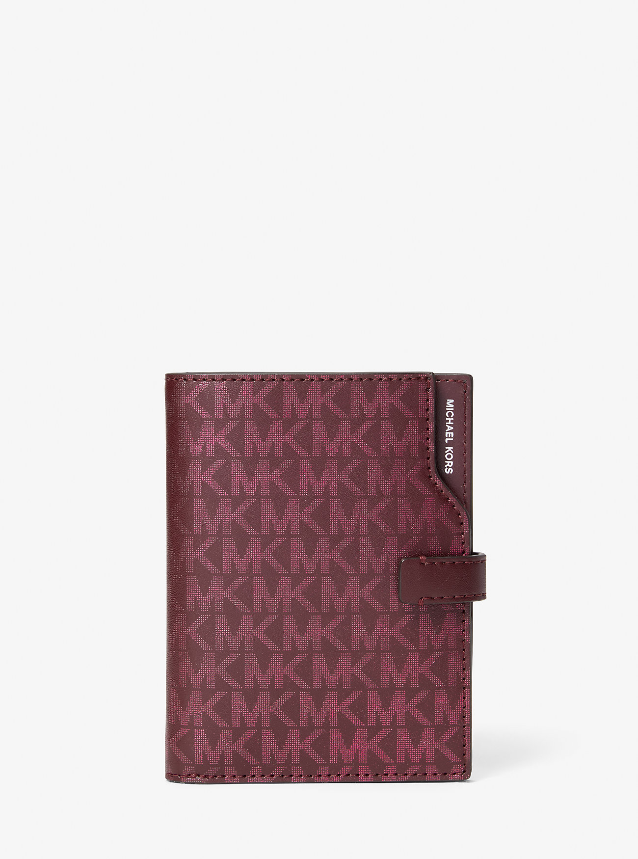 MK Reisebrieftasche Jet Set Mit Signature-Logomuster In Metallic-Optik - Rot - Michael Kors MK Reisebrieftasche Jet Set Mit Signature-Logomuster In Metallic-Optik - Rot - Michael Kors von MICHAEL Michael Kors