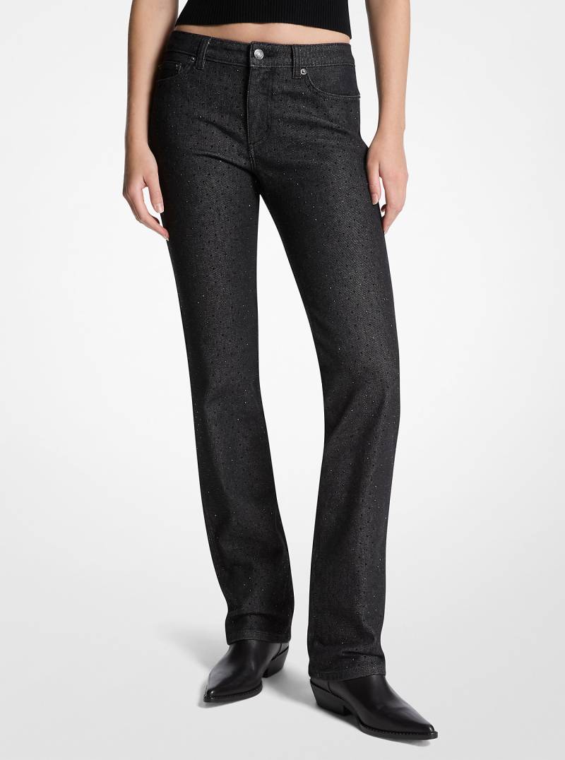 MK Röhrenjeans Aus Stretch-Denim Mit Nieten - Schwarz - Michael Kors MK Röhrenjeans Aus Stretch-Denim Mit Nieten - Schwarz - Michael Kors von MICHAEL Michael Kors