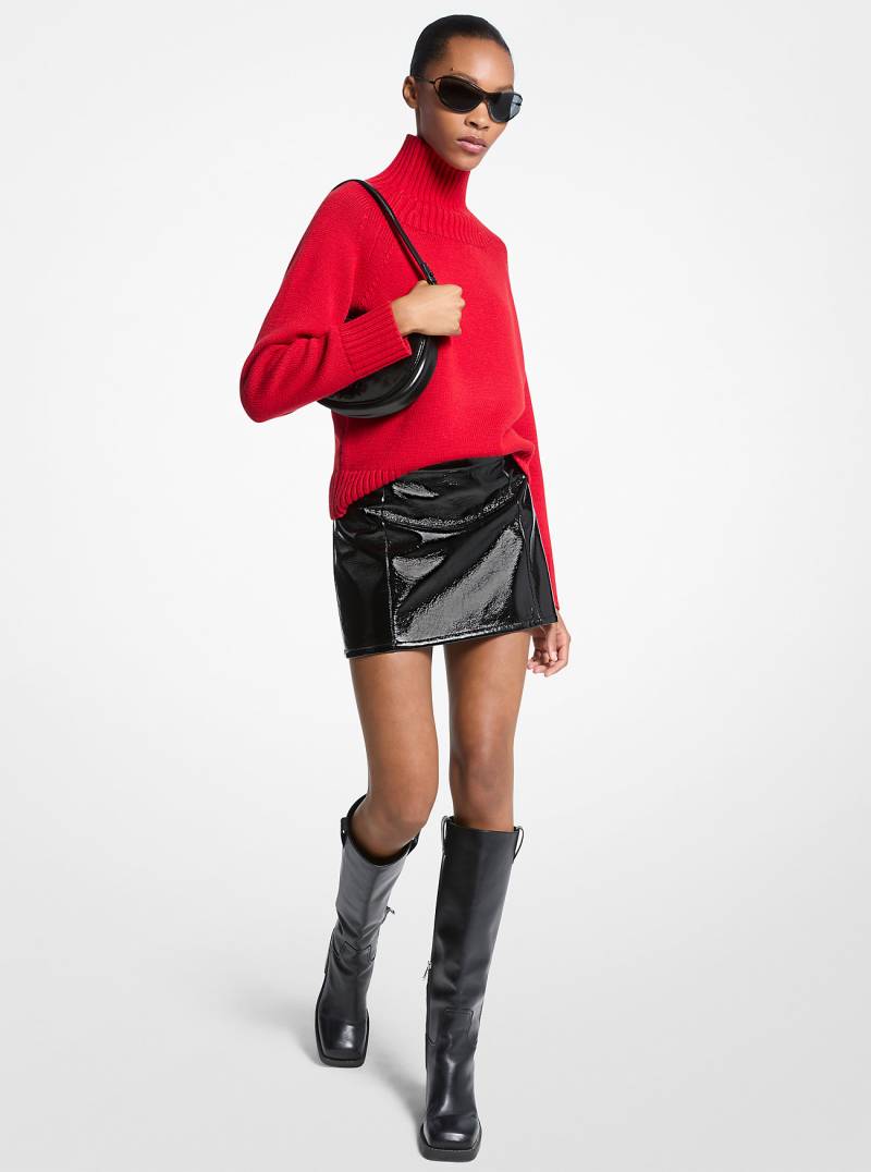 MK Rollkragenpullover Aus Wolle - Rot - Michael Kors von MICHAEL Michael Kors