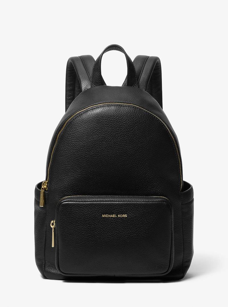 MK Rucksack Tanner Medium Aus Gekrispeltem Leder - Schwarz - Michael Kors von MICHAEL Michael Kors