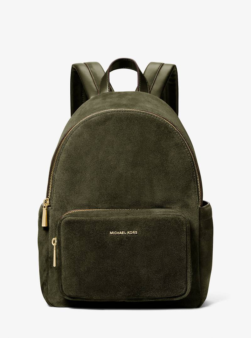 MK Rucksack Tanner Medium Aus Wildleder - Grün - Michael Kors von MICHAEL Michael Kors