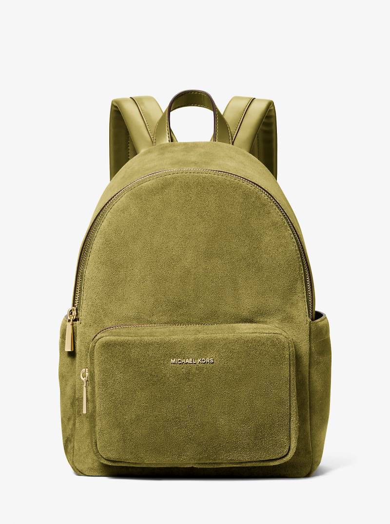 MK Rucksack Tanner Medium Aus Wildleder - Grün - Michael Kors von MICHAEL Michael Kors