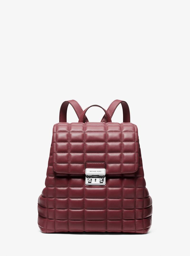 MK Rucksack Tribeca Small Aus Abgestepptem Leder - Rot - Michael Kors von MICHAEL Michael Kors