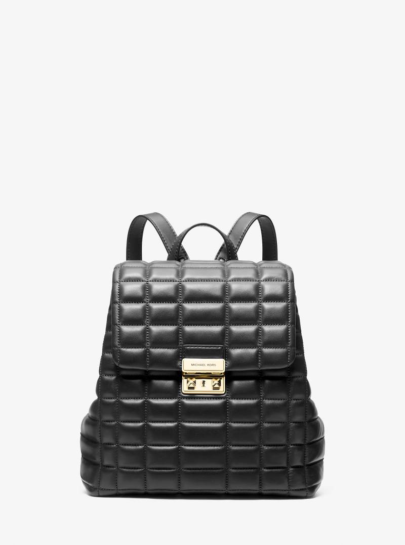MK Rucksack Tribeca Small Aus Abgestepptem Leder - Schwarz - Michael Kors von MICHAEL Michael Kors