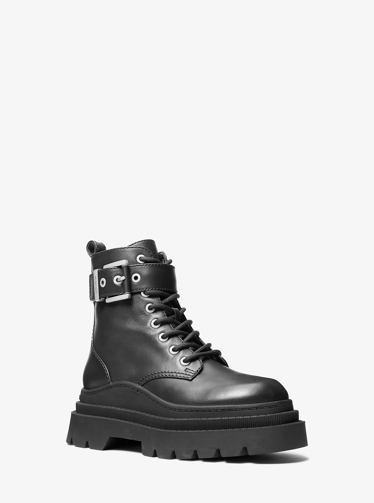 MK Schnürstiefel Colby Aus Leder - Schwarz - Michael Kors von MICHAEL Michael Kors